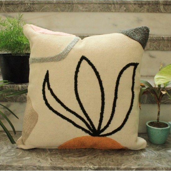 Abstract Flower Cushion