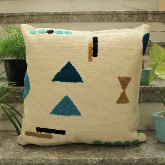 Abstract Triangle Cushion