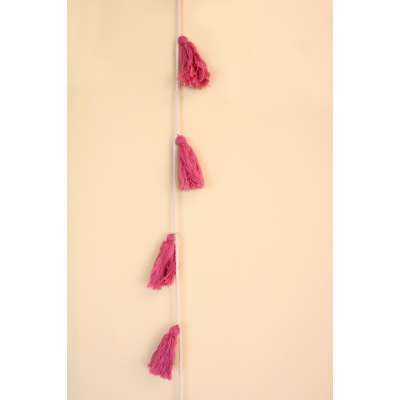 Pink tassel Bunting Pink tassel Bunting