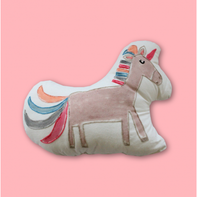 Unicorn handpainted Cushion Unicorn handpainted Cushion