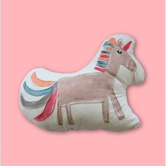 Unicorn handpainted Cushion