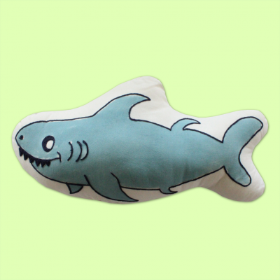 Shark handpainted Cushion Shark handpainted Cushion