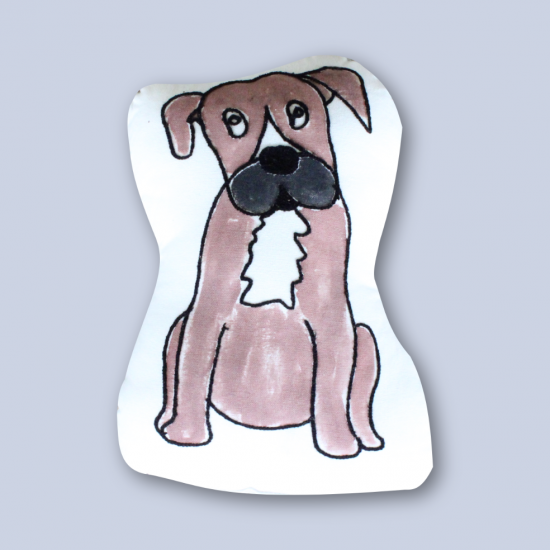 Pitbull handpainted Cushion