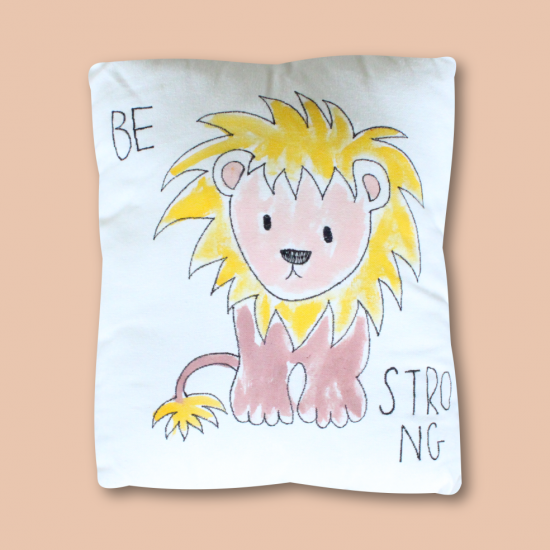 Be Strong lion Cushion