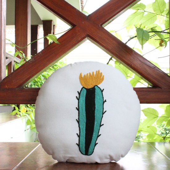 Single cactus Shape Cushion
