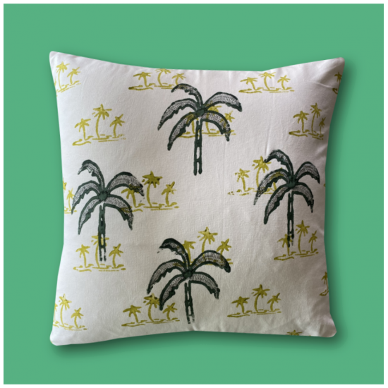 Palm tree Block Cushion