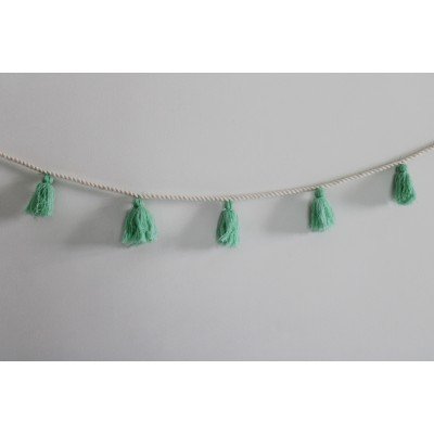 Pastel Green tassel Bunting