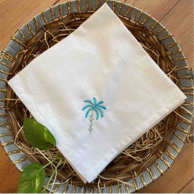 Palm Emdroidered Napkin(Set of 6) Palm Emdroidered Napkin(Set of 6)