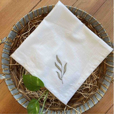 Sea weed Emdroidered Napkin(Set of 6) Sea weed Emdroidered Napkin(Set of 6)