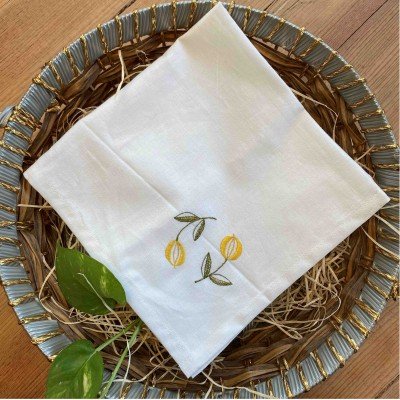 Marigold Emdroidered Napkin(Set of 6) Marigold Emdroidered Napkin(Set of 6)
