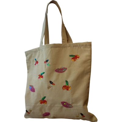 Lips and Cherry Tote  Lips and Cherry Tote