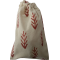 Leaf Block printed Drawstring Bag