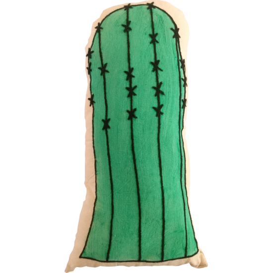 Green Cactus Long Shape Cushion