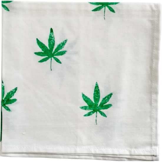 Leaf Block Printed Napkin(Set of 6)