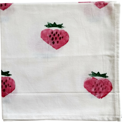 Strawberry Printed Napkin(Set of 6) Strawberry Printed Napkin(Set of 6)
