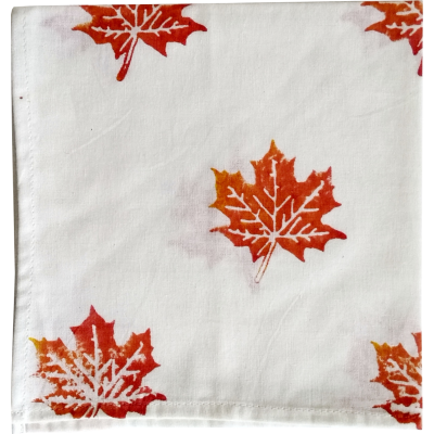 Maple Leaf Printed Napkin(Set of 6) Maple Leaf Printed Napkin(Set of 6)