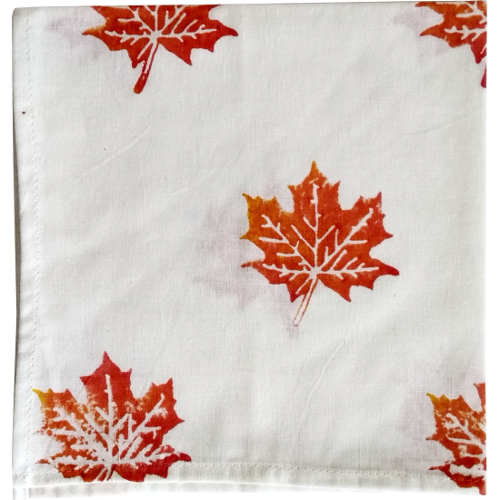 Maple Leaf Printed Napkin(Set of 6)