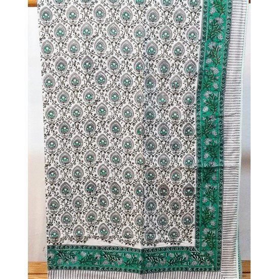 Sea Green Floral Dohar