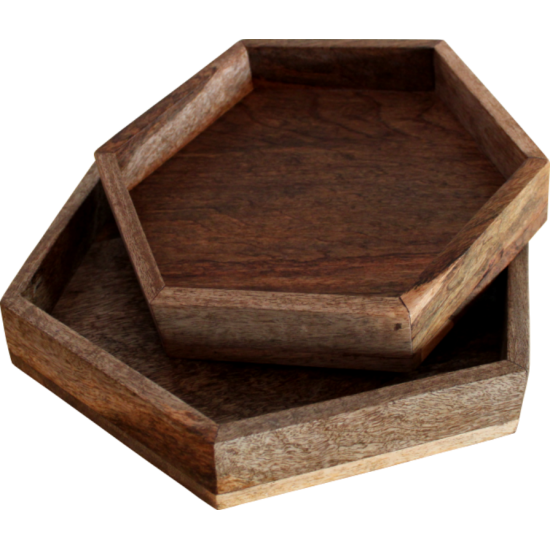 Hexagon Tray Set