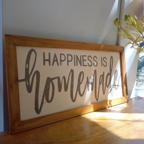 Happiness Is Homemade Wall Frame