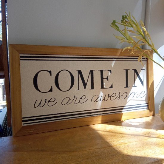 Come In we are awesome Wall Frame