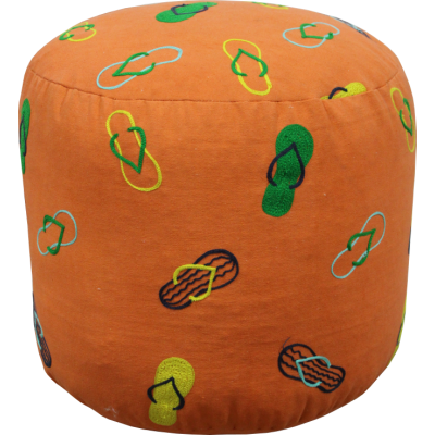 Slipper embroidered stool pouf Slipper embroidered stool pouf