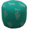 Cactus  embroidery Pouf Stool