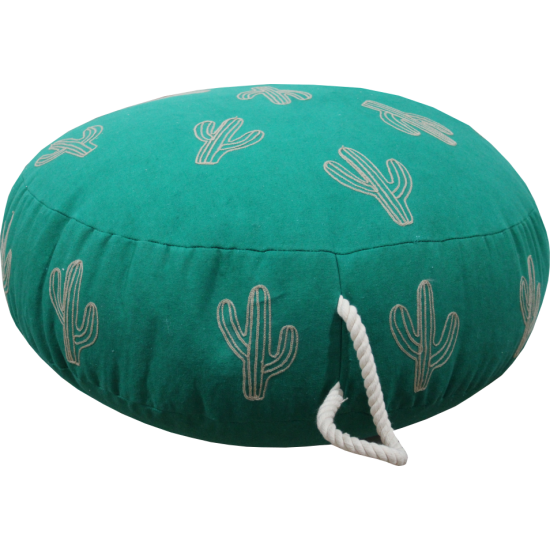 Cactus embroidery Pouf 