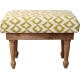 Yellow Ikat Stool