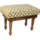 Yellow Ikat Stool