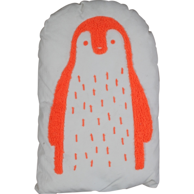 Orange Penguin Shaped Cushion Orange Penguin Shaped Cushion