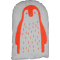 Orange Penguin Shaped Cushion