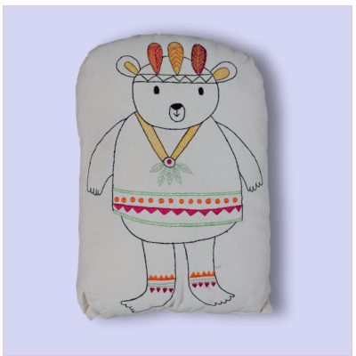 Red Indian Bear cushion Red Indian Bear cushion