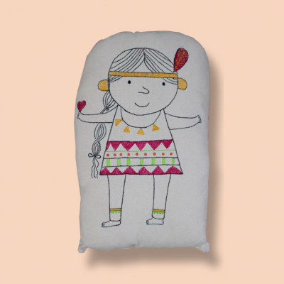 Red Indian women cushion Red Indian women cushion