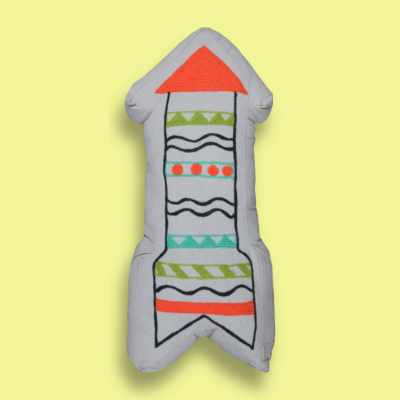 Arrow embroidery shape cushion Arrow embroidery shape cushion