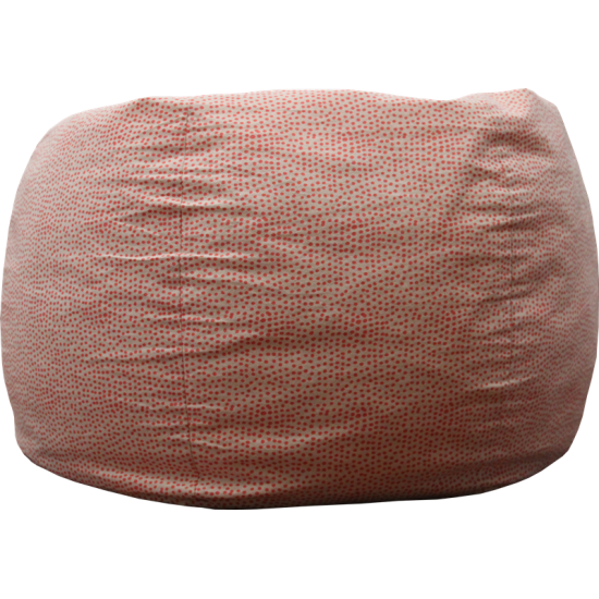 Pink Polka bean bag