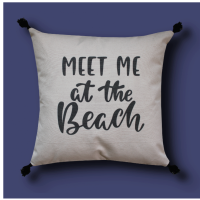 Meet me at the beach cushion Meet me at the beach cushion