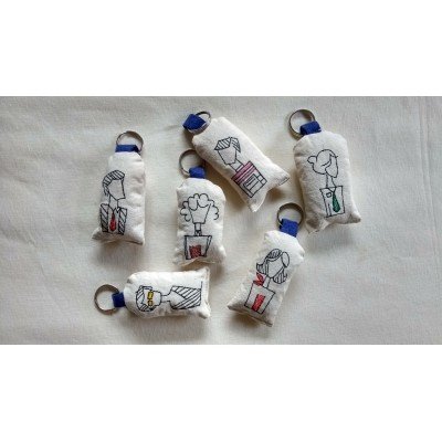 Geometric Family Keychain Geometric Family Keychain