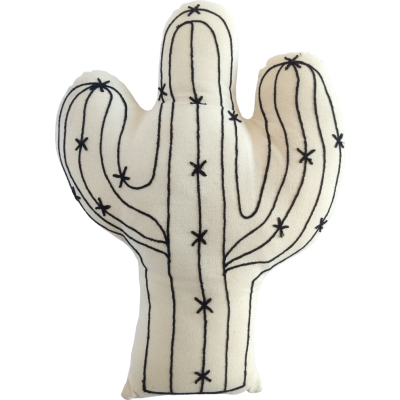 Black Cactus Shape Cushion Black Cactus Shape Cushion