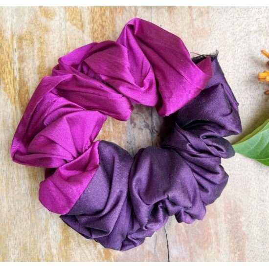 Double Purple Scrunchie  