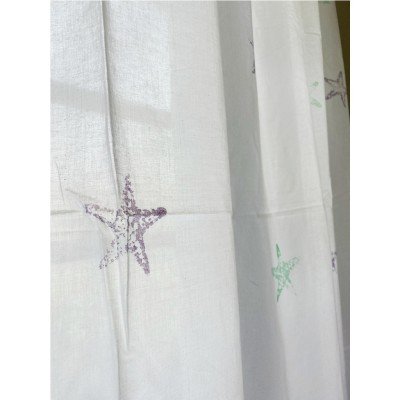 Starfish Multi Block printed Curtain
