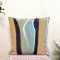 Abstract Wave Embroidered Cushion