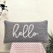 Hello Embroidered Cushion
