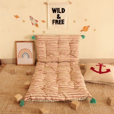 Abstract Symbols and Stripes Floor Bed Abstract Symbols and Stripes Floor Bed