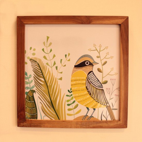 Yellow Sparrow Wall frame