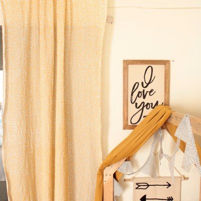 Random Abstract Embroidered Curtain Random Abstract Embroidered Curtain
