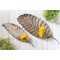 Palm Leaf Metal Platter