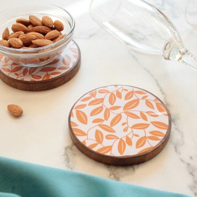 Mustard Vine Wood Coaster Mustard Vine Wood Coaster