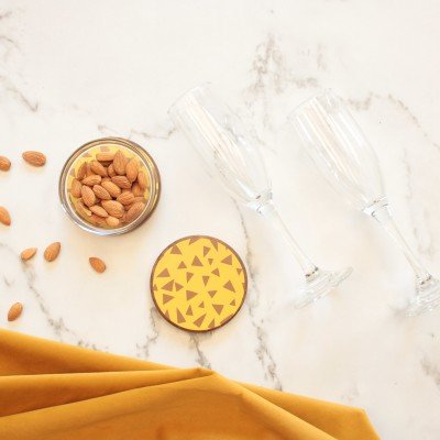 Triangles Wood Coaster Triangles Wood Coaster