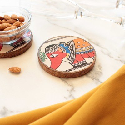 Elephant Wood Coaster Elephant Wood Coaster